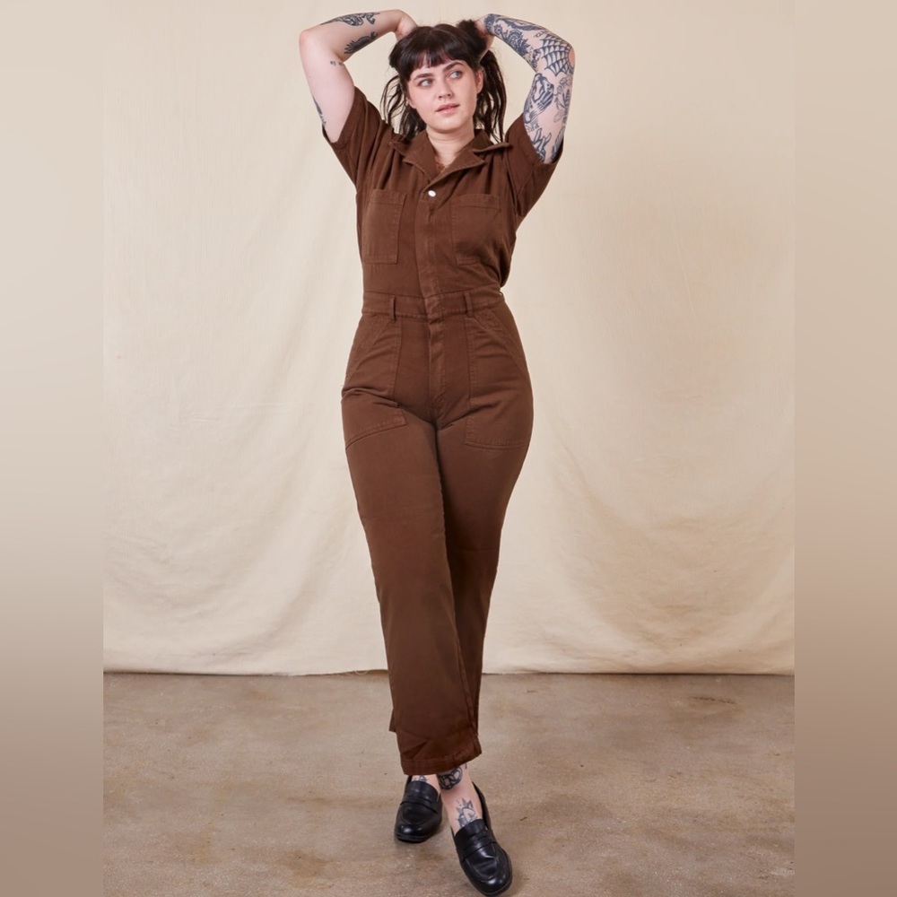 sold out BIG BUD PRESS Fudgsicle brown jumpsuit XXS